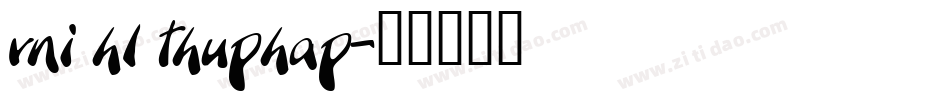 vni hl thuphap字体转换